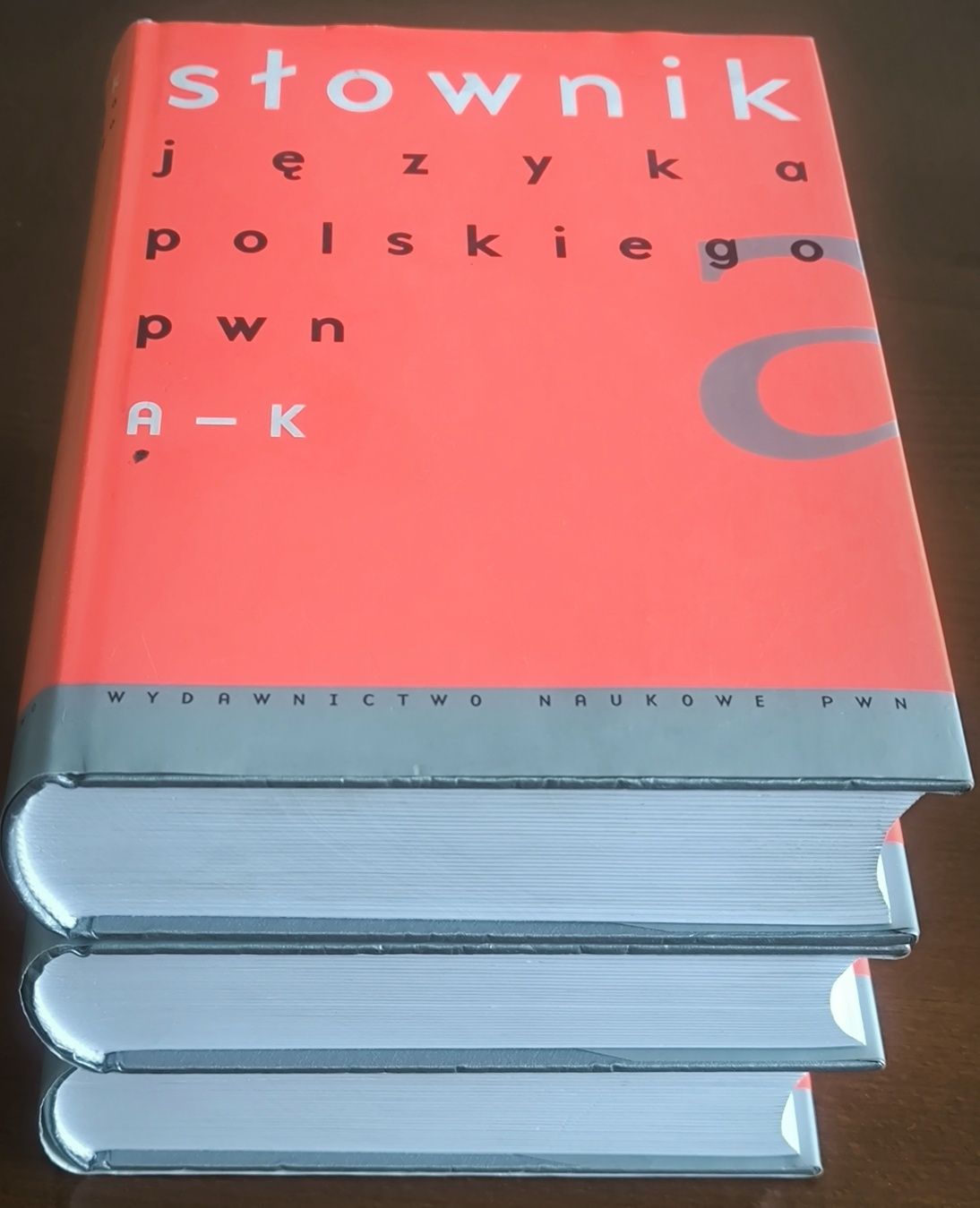 Słownik języka polskiego PWN 3 tomy jak nowy z okładkami