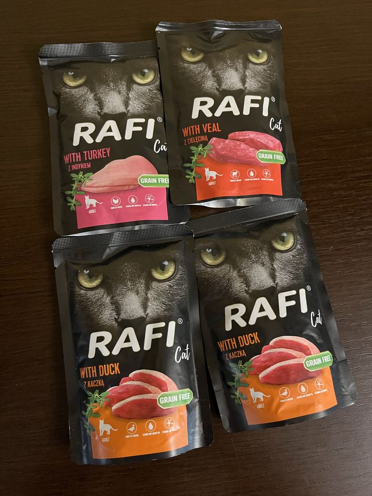 Karma mokra dla kota Rafi w saszetkach - 4 x 100g