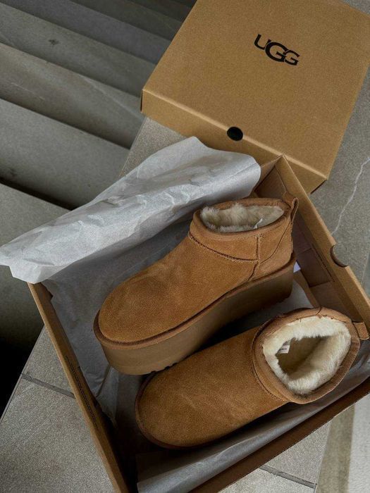 Угги/Угг/Уггі/Уги/Угі/UGG Australia Ultra Mini Platform Chestnut