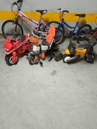 Triciclos e bicicletas de criança