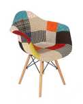 KRZESŁO Z PODŁOKIETNIKAMI PATCHWORK - 4 szt (możliwość także 6 szt)