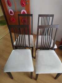 krzesła  4 szt. do jadalni kuchni salonu drewniane tapicerowane