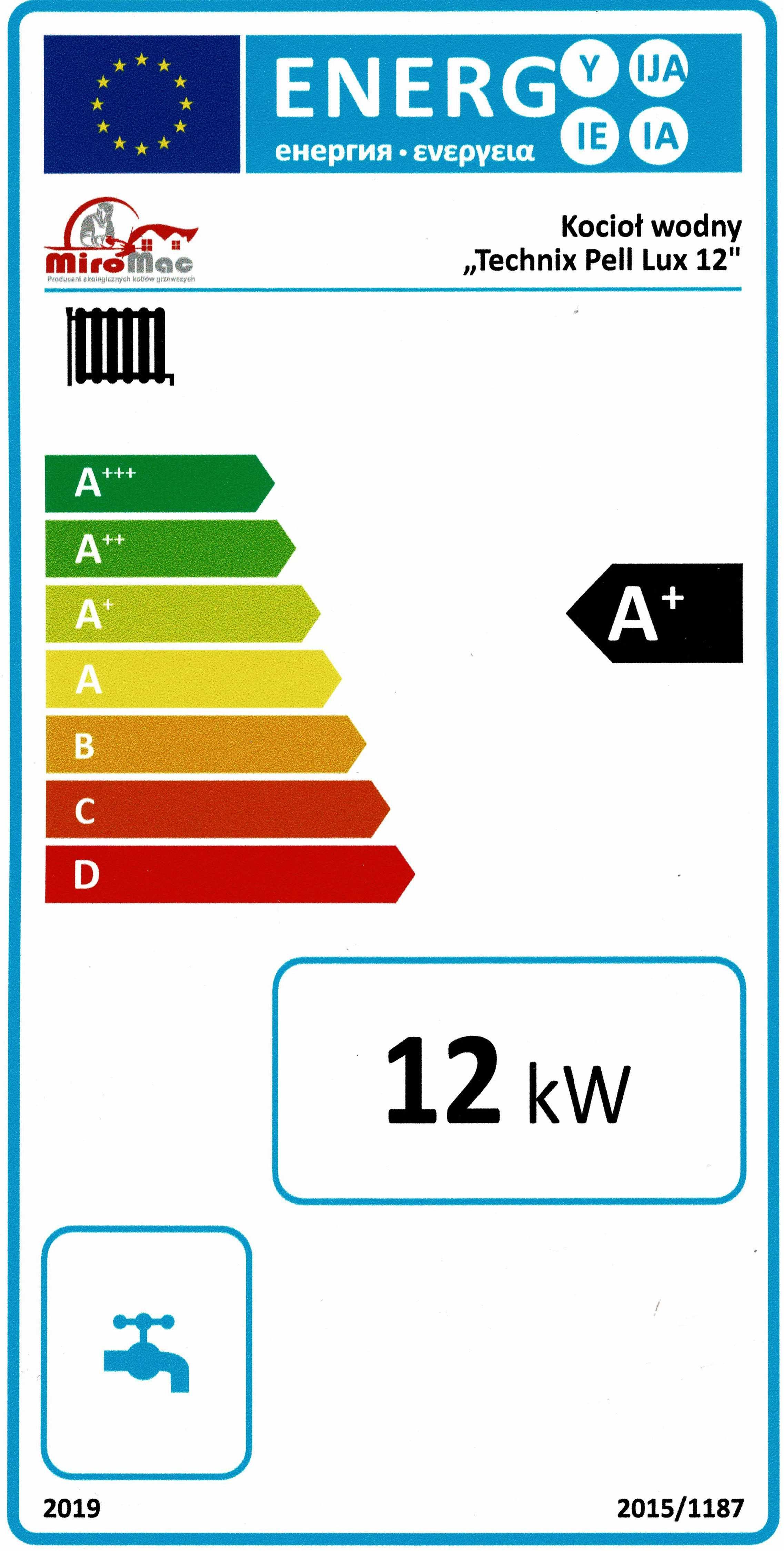 Kocioł  z Podajnikiem na Pellet Technix PELL LUX 12kw 5 klasa Dotacja