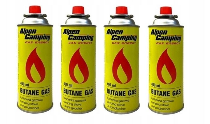 Palnik Gazowy Na Kartusze Ręczny Metalowy + 4x Gaz