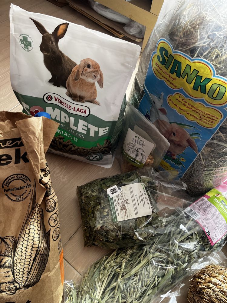 Jedzonko i mieszanki dla królików