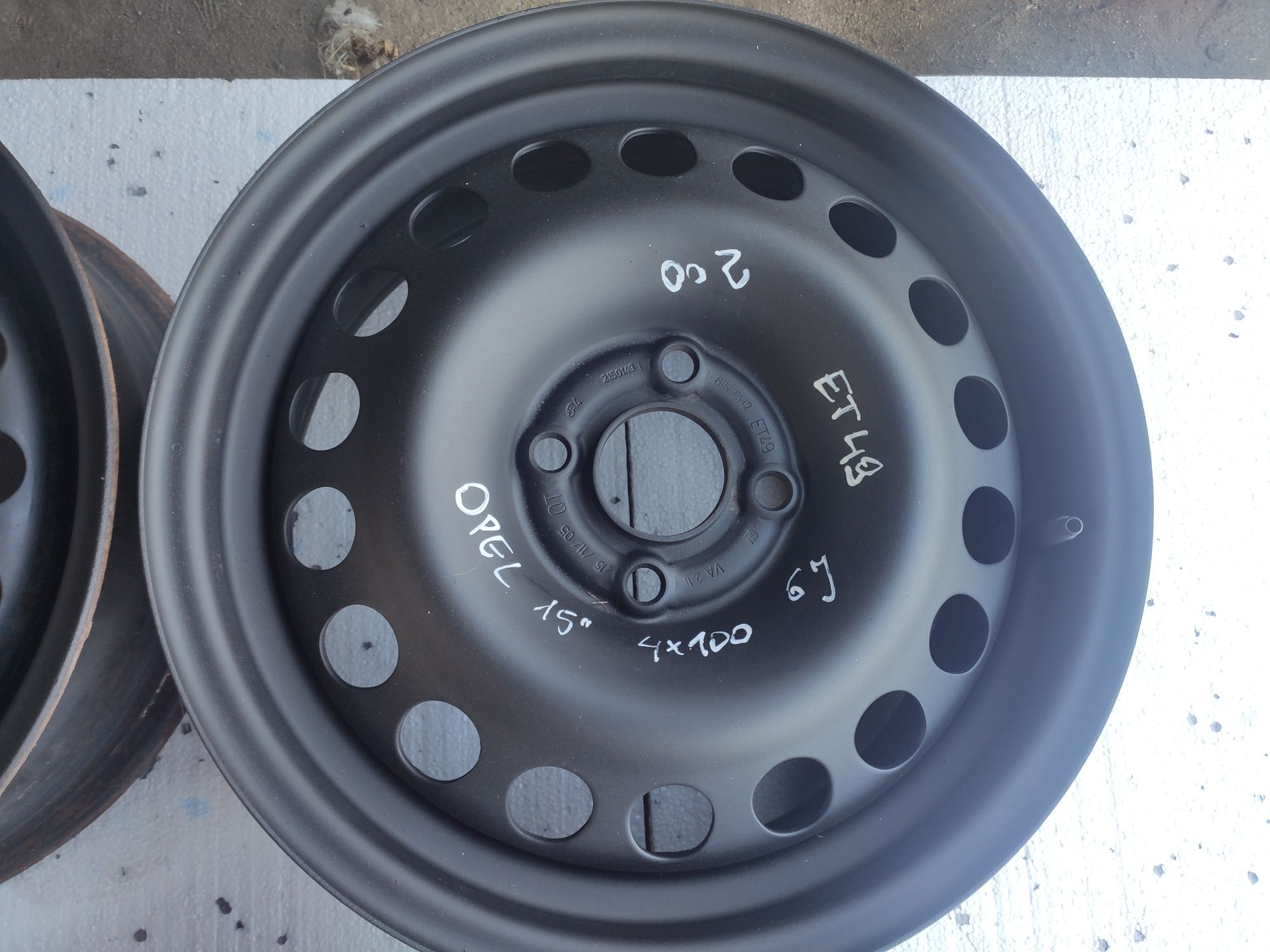 Felgi stalowe 15" 4x100 Opel Astra G H Corsa D Meriva  # wysyłka #