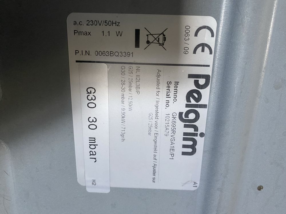 Газова варильна поверхня Pelgrim