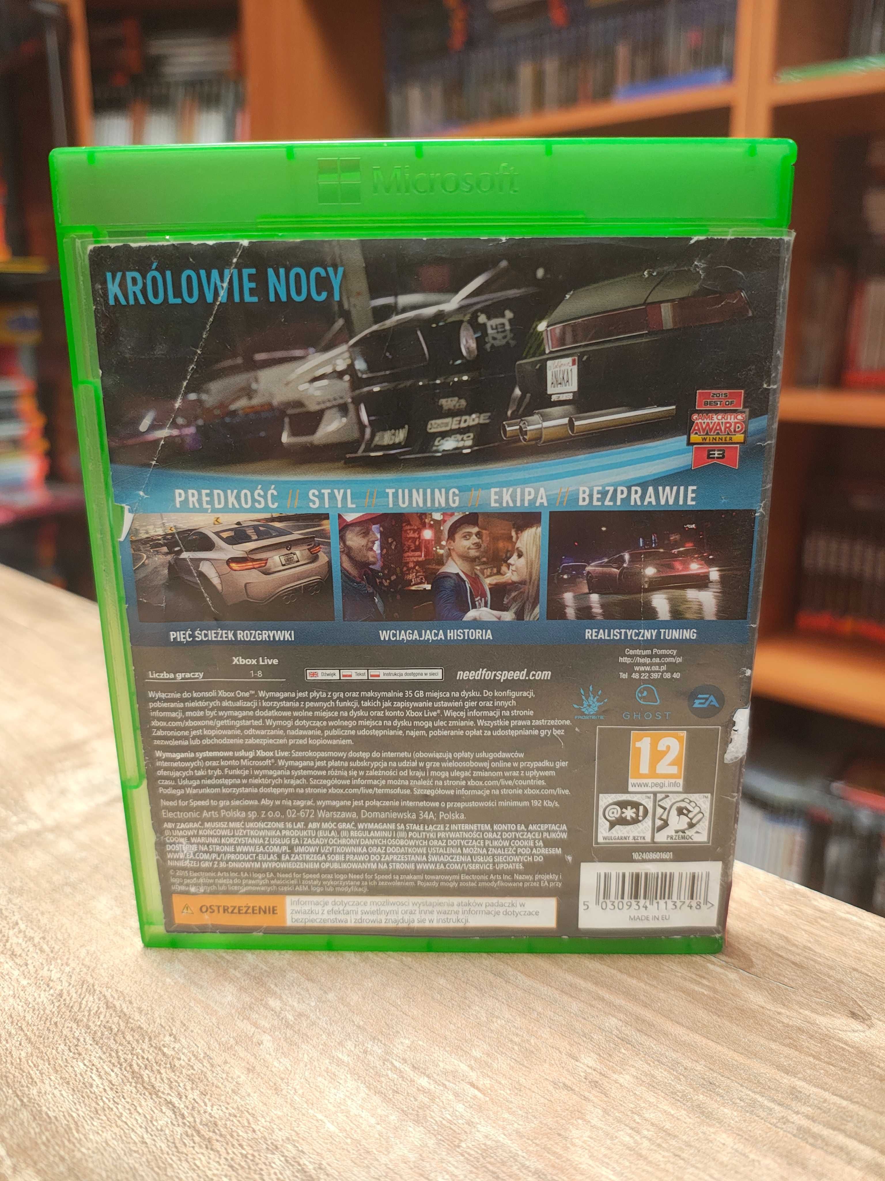 Need for Speed XBOX ONE, SklepRetroWWA