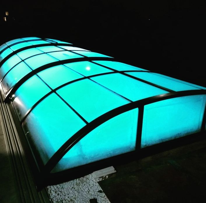 Zadaszenie basenowe poliwęglan lity