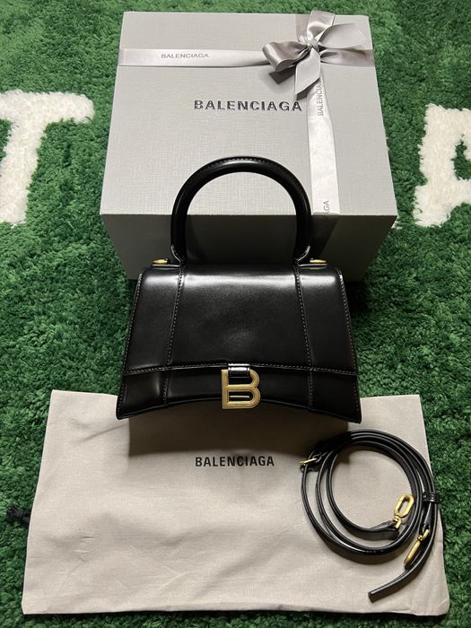 Сумка Balenciaga Women's Hourglass Handbag Small In Black