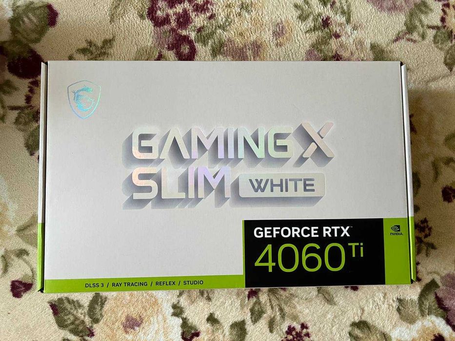 Відеокарта MSI GeForce RTX 4060 Ti GAMING SLIM WHITE