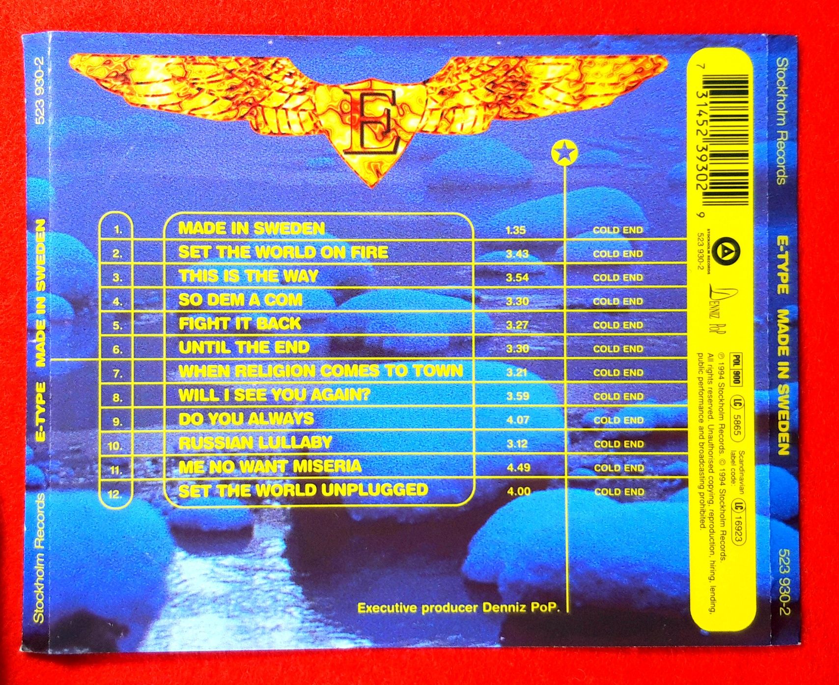 E-Type – Made In Sweden (CD, 1994?)