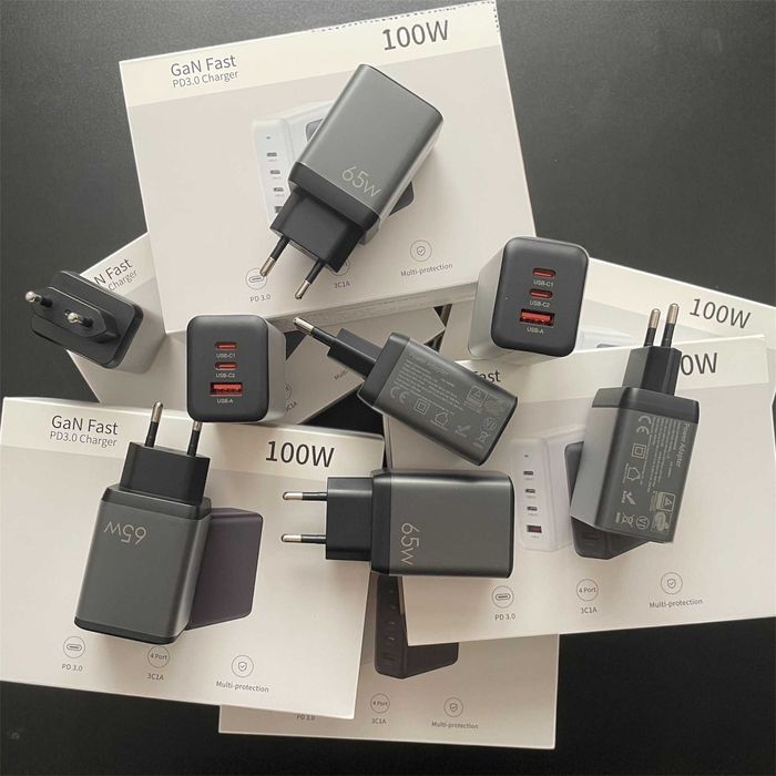 Швидка зарядка 100W 65W 25W GAN 2 premium зарядний блок