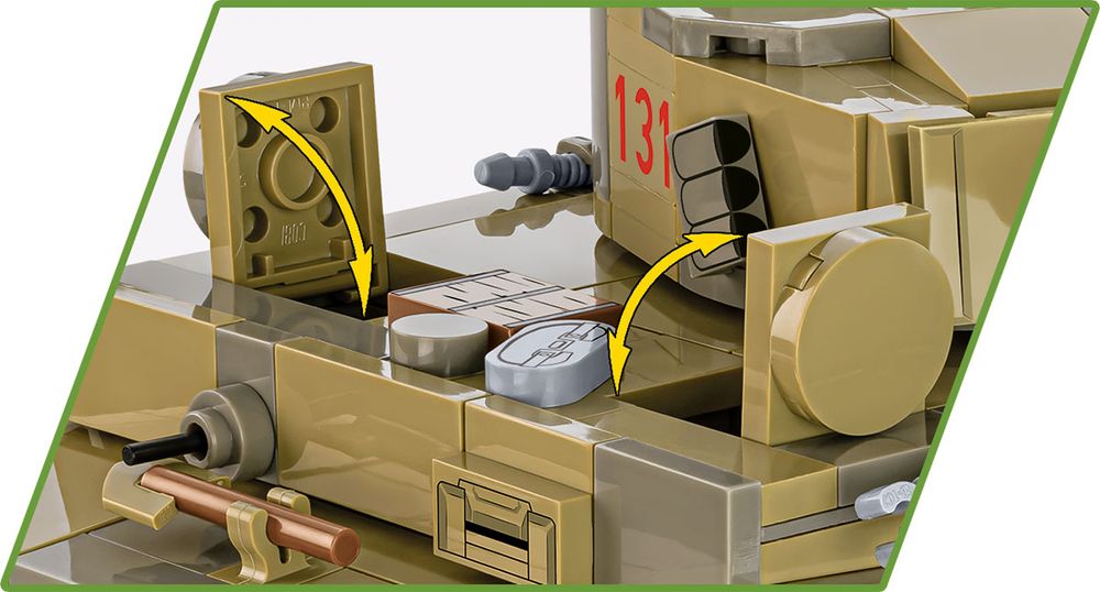 Klocki Cobi 3123 Czołg Pzkpfw VI TIGER Tygrys 131 Hc Ww2 898 El.