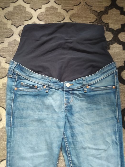 Spodnie ciążowe jeansy skiny rurki elastyczne jak legginsy H&M