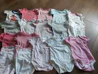 Paka ubrań 58 - 62 - 68 body, śpiochy, bluza, bluzki, spodnie