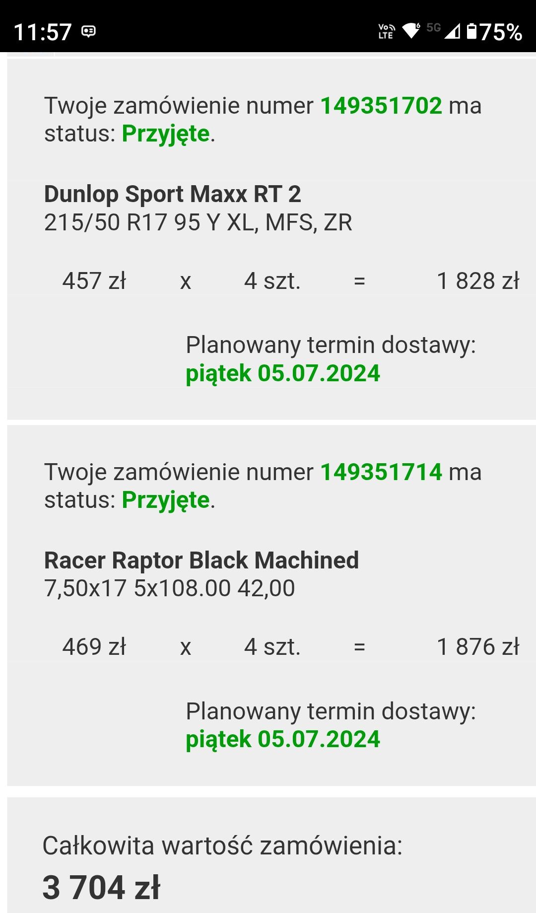 Sprzedam koła letnie  17"