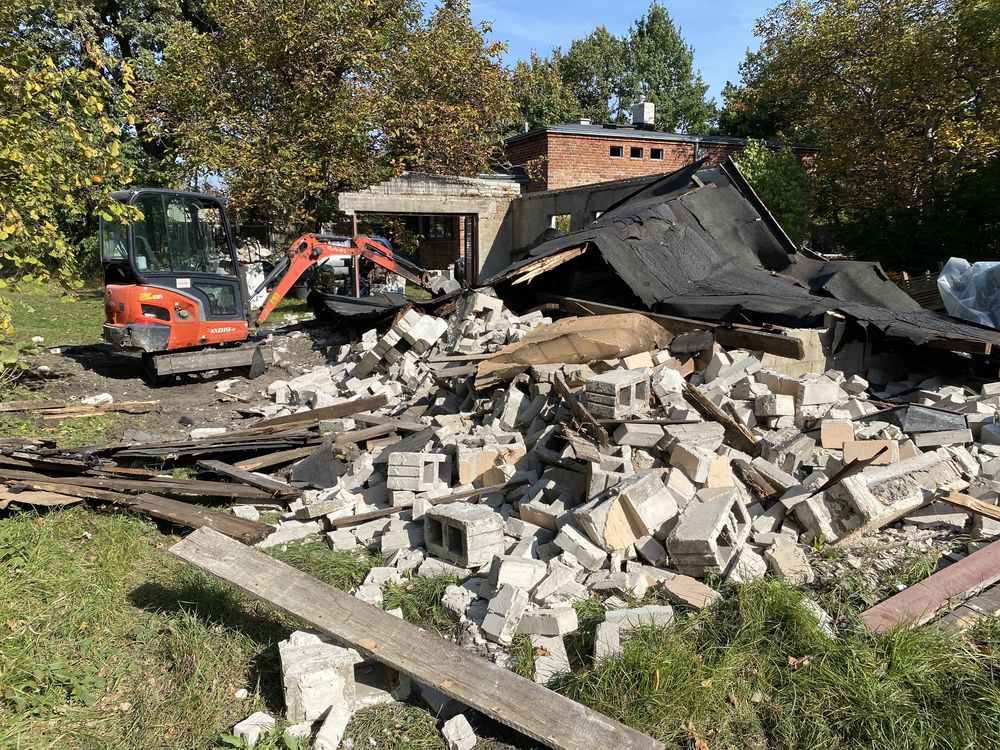 Rozbiórki Wyburzenia budynków Hal wykopy Wywoz gruzu BDO Kompleksowo