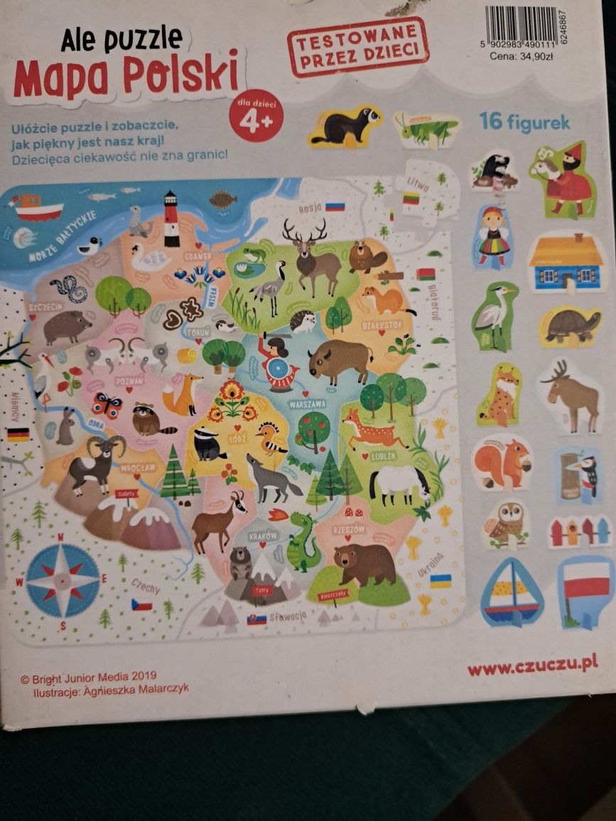 Puzzle Mapa Polski Czu Czu