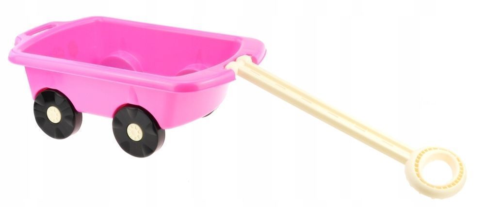 Wózek Taczka Do Piasku Z Rączką Polski Produkt Róż Superzabaweczki