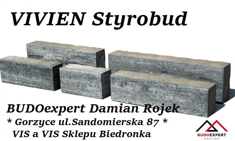 Piękny nowoczesny wzór KOSTKA brukowa VIVIEN Styrobud colormix gr. 8cm