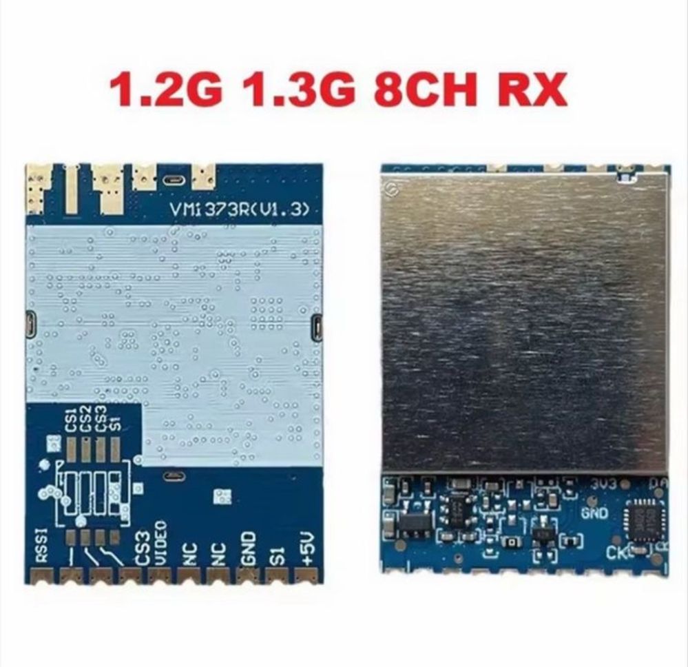 Відео Приймач 1G3SE VM1373R діапазону 1.2Ghz VRX FPV приемник