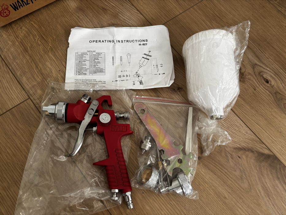 Pistolet lakierniczy Benbow HVLP 1,4 + 1,8 + 2,5 NOWY, nieużywany