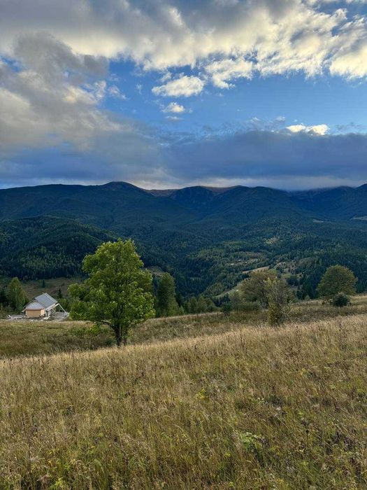 Земельна ділянка 1 гектар у Верховині з видом на Чорногірський хребет