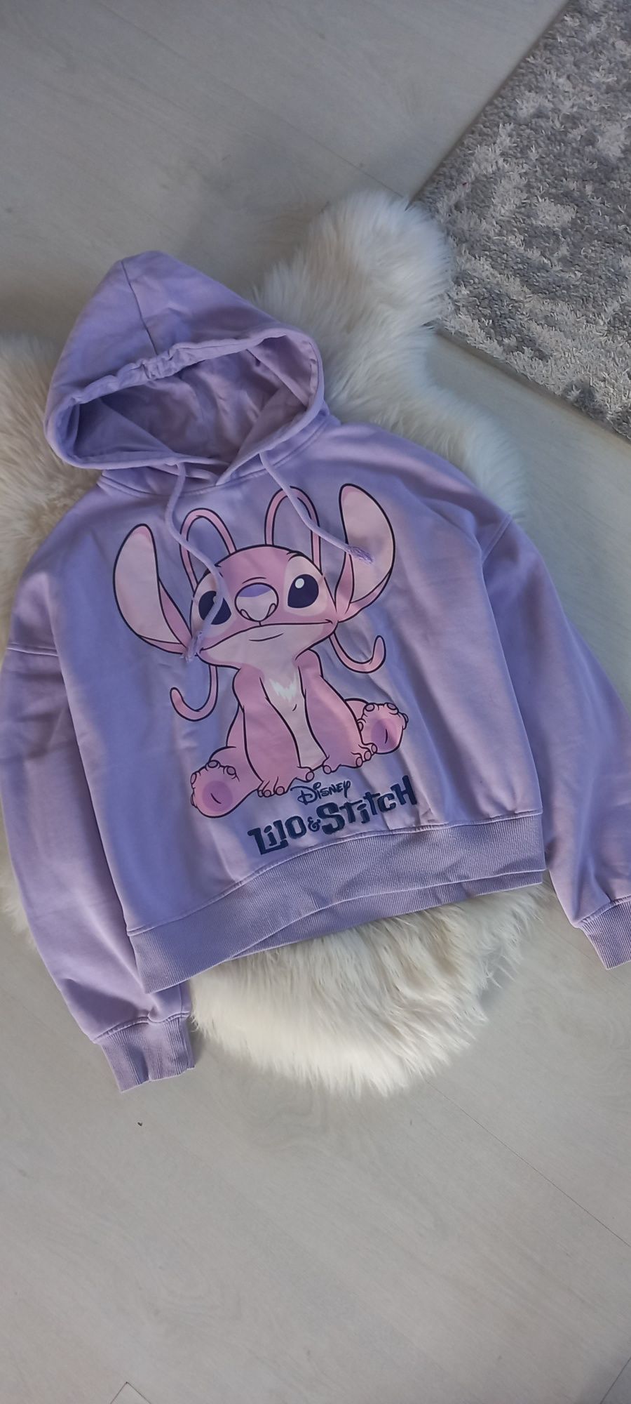 Pastelowo fioletowa bluza Stitch House XS/S
