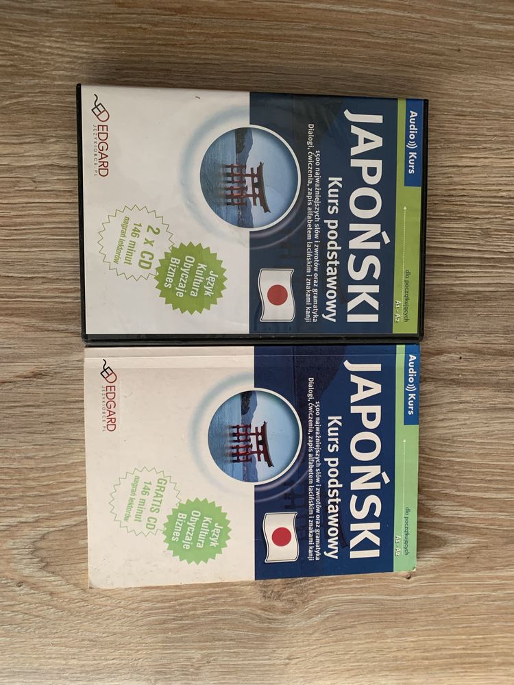 Zestaw ksiazek i plyt do nauki japonskiego kura podstawowy krok dalej
