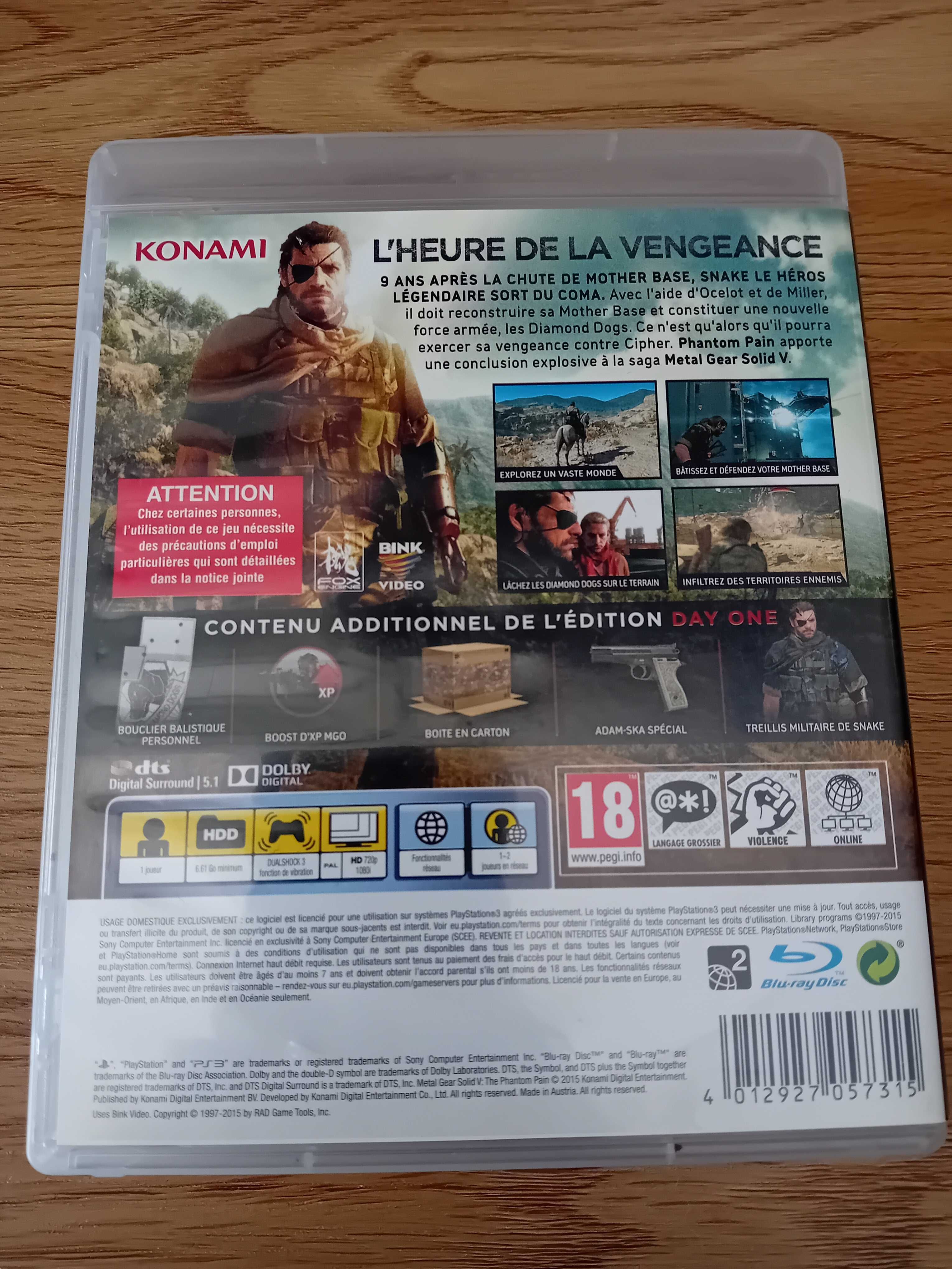 Jogo Metal Gear Solid V The Phantom Pain PS3