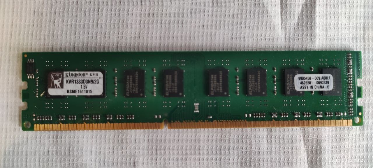 Оперативная память DDR3 2 gb б/у рабочая