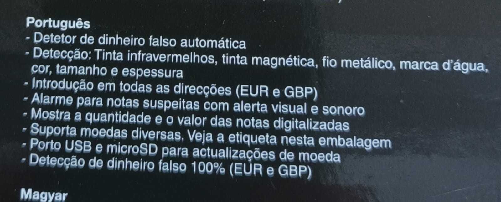 Novo - Detetor de Notas Falsas Safescan