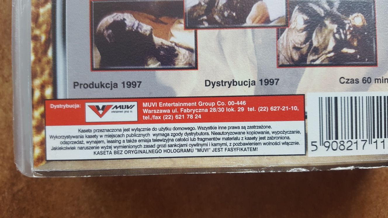 Klątwa Mumii kaseta VHS