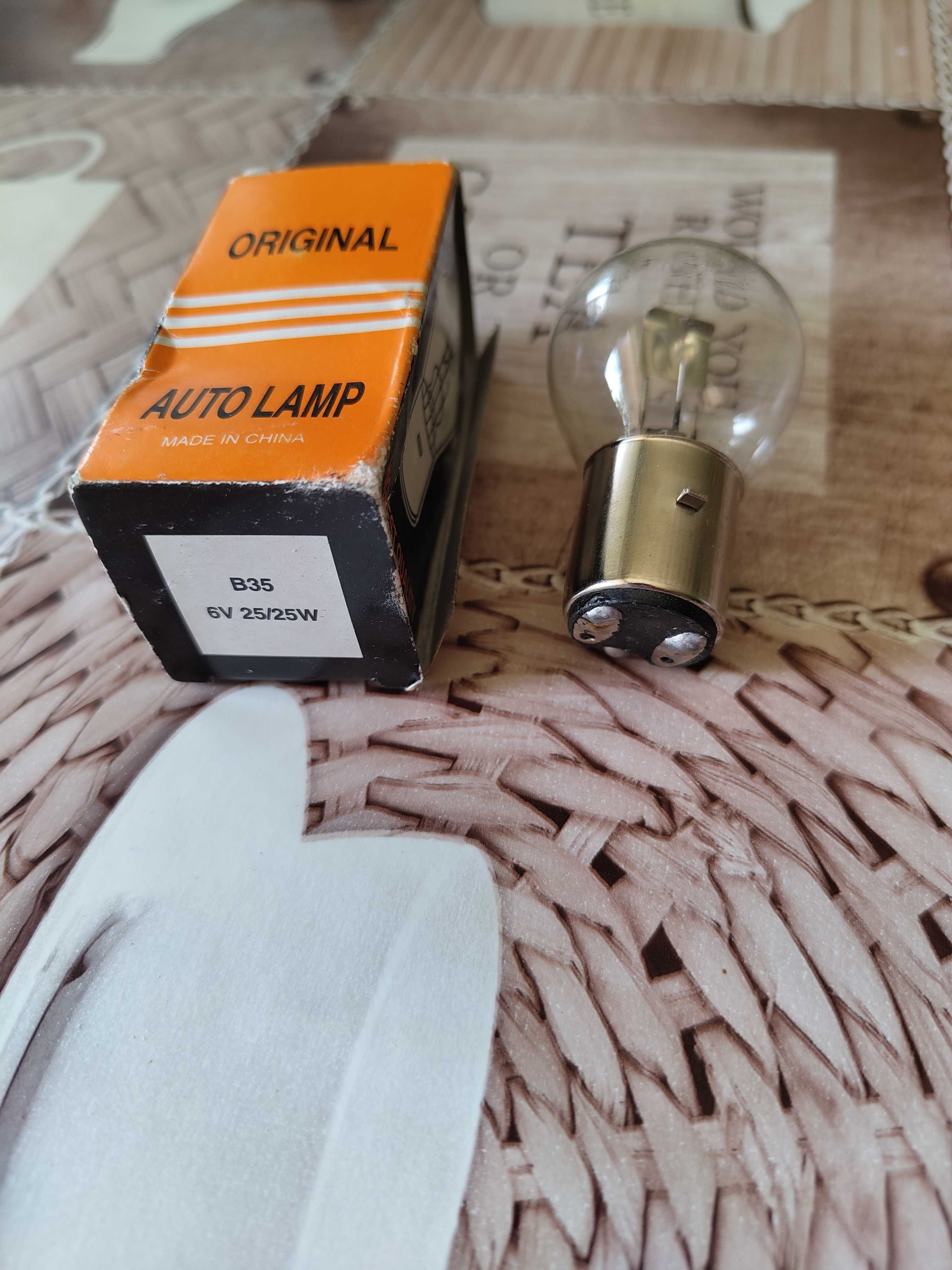 Лампа фари для мотоцикла P15D-25-3 М5 12V 35W і 6V B35 25W BA20D