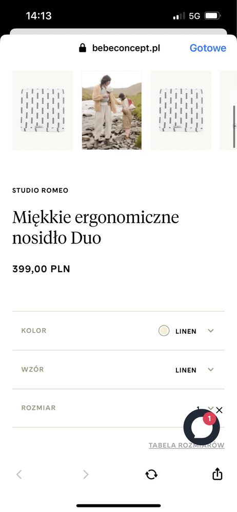 Miękkie ergonomiczne nosidło duo