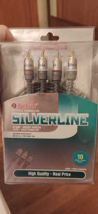 Высококачественный межблочный кабель Belsis Silverline 2RCA x 2RCA 10m