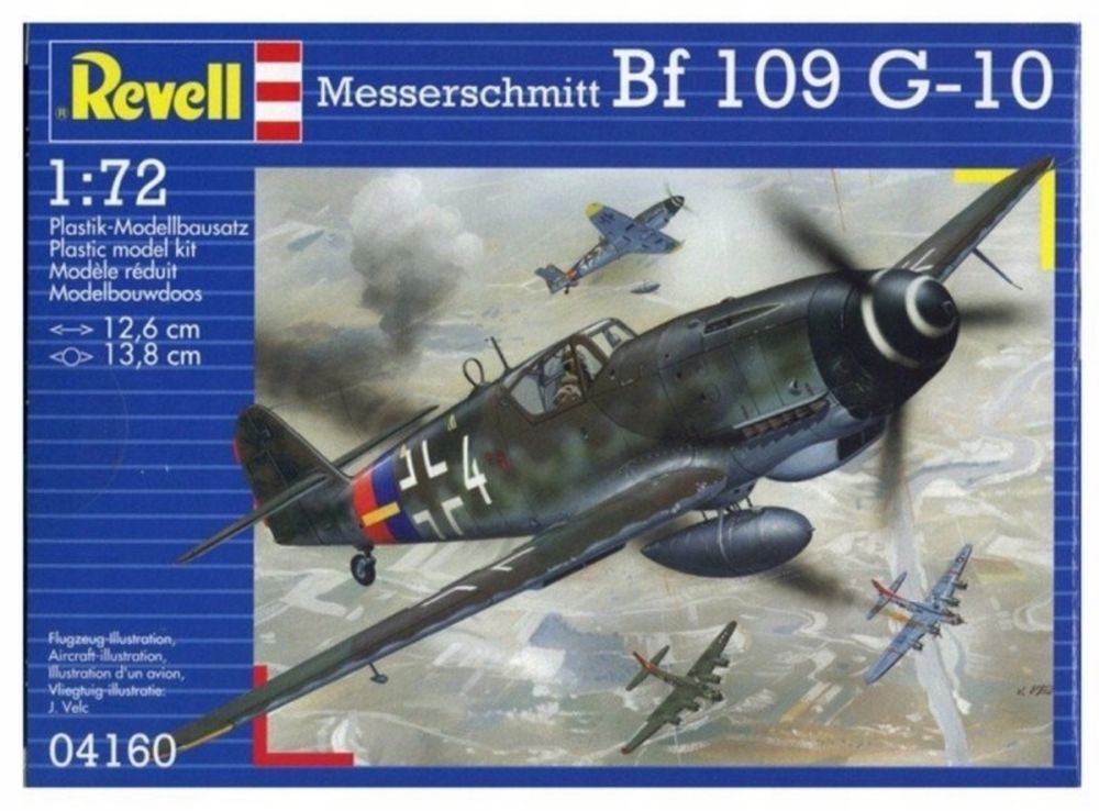 Model do sklejania Revell 04160 samolot Messerschmitt Bf 109 G-10,l