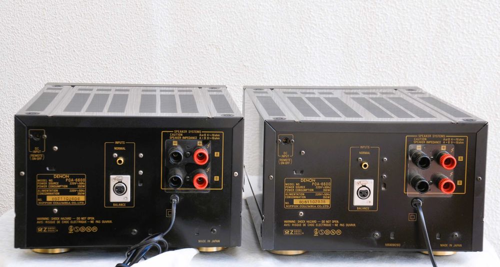 Power Amplifiers Denon POA-6600 + Preamplifier Denon PRA-1100