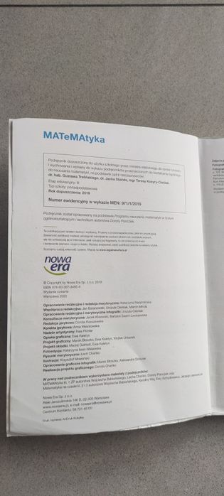 Matematyka 1 zakres podstawowy Nowa Era