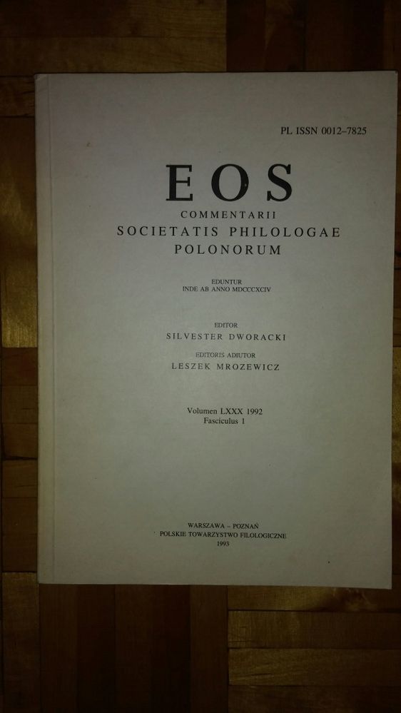 EOS Commentarii Societatis Philologae Polonorum
