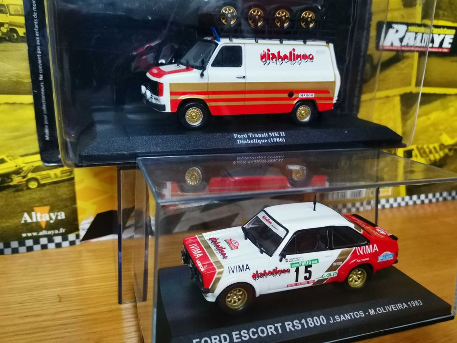 Ford Escort RS 1800 + Ford Transit MK2 - Team Diabolique Rally 1:43