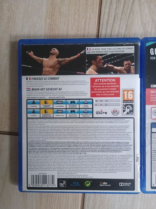 3 gry PS4 Fifa19,Fifa20,UFC2