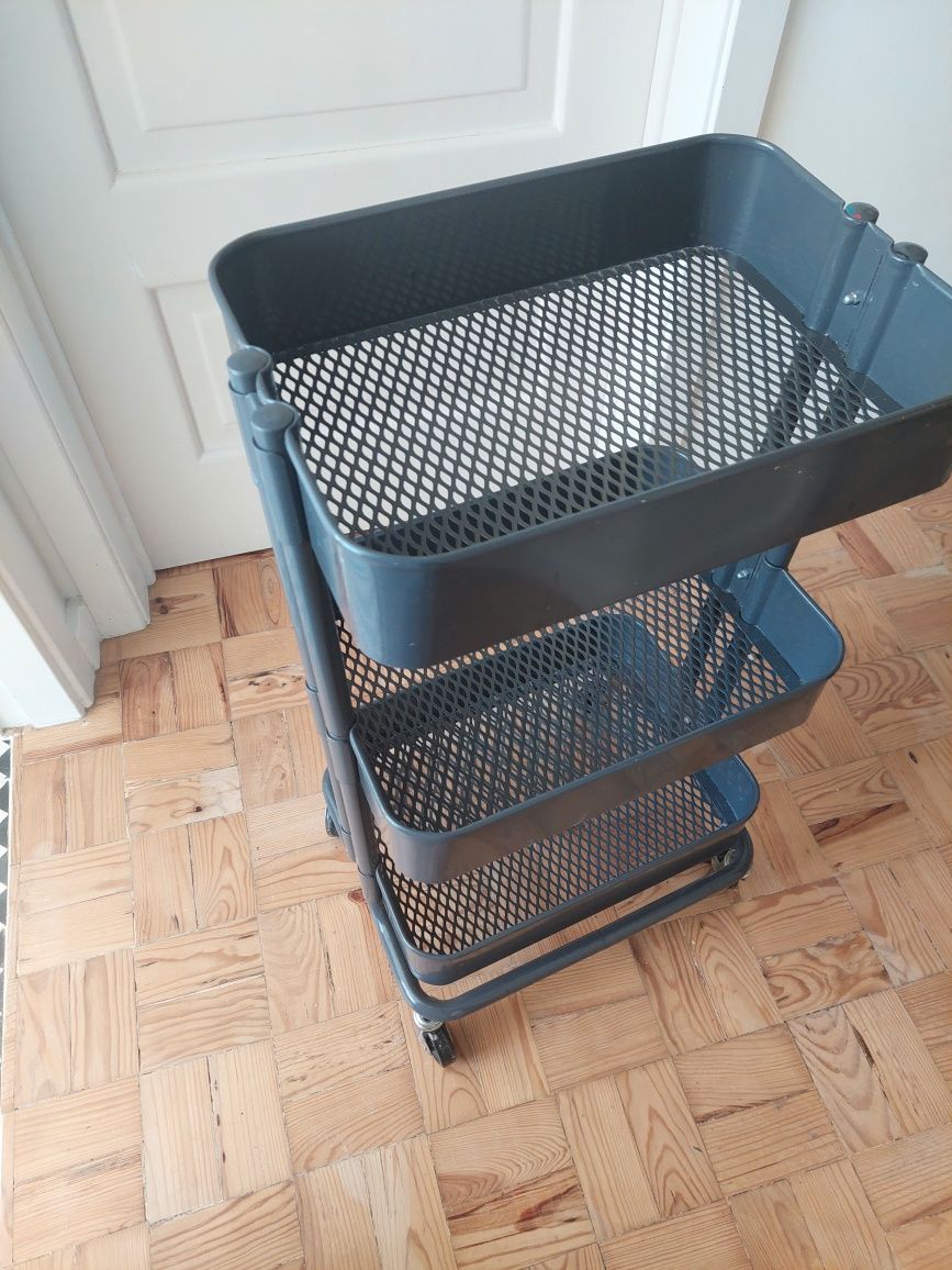 Carrinho cinzento raskog ikea