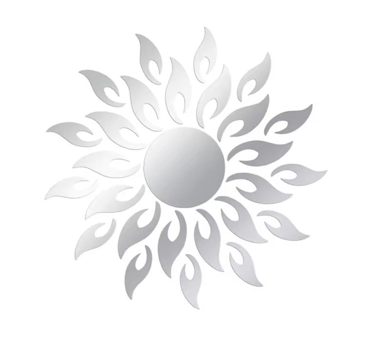 Espelho adesivo em forma de sol