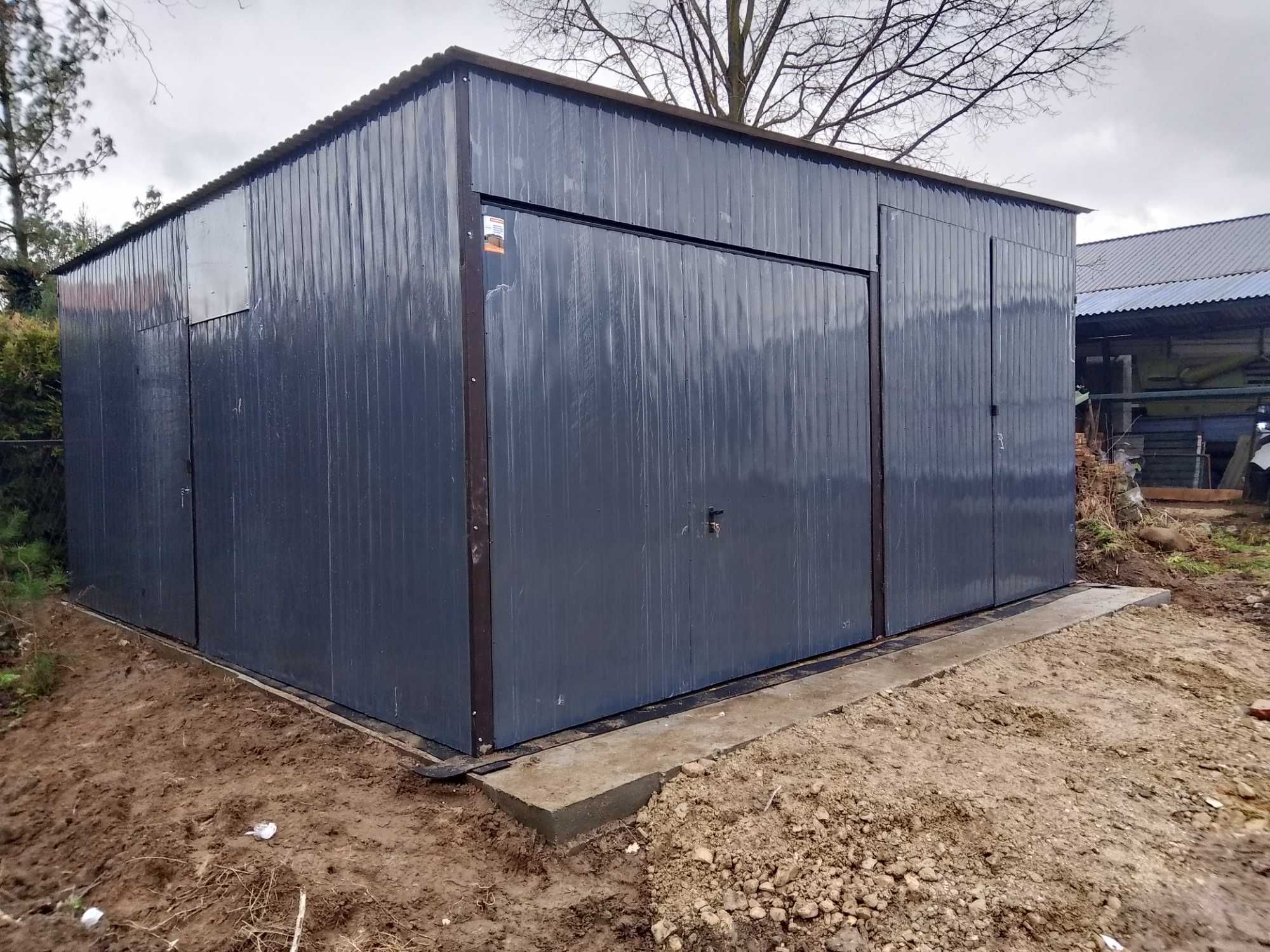 Garaż blaszany blaszak 6x6