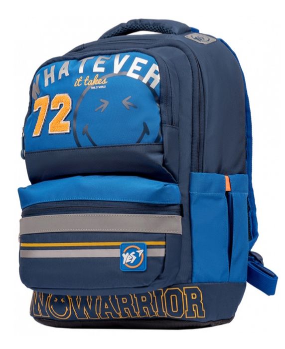 Рюкзак YES S-30 Juno XS Smiley World College Ergo Синий