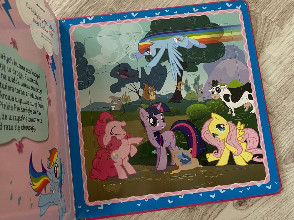 bajkowe układanki + wielka księga puzzli my little pony