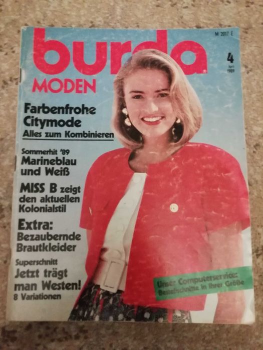 Burda 4/89 stare niemieckie wydanie