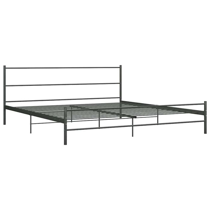 Cama De Casal 180x200 cm Metal Cinzento
vidaXL Estrutu